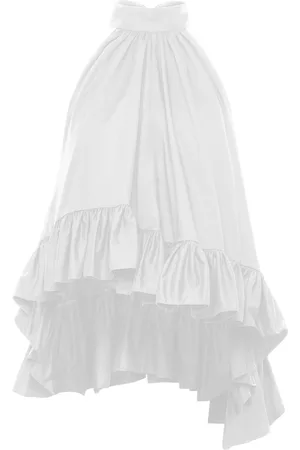 Azeeza Plath ruffled cotton blouse