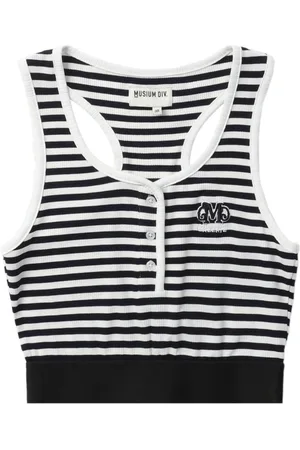 Musium Div. Striped cropped tank top