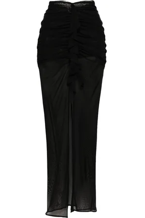 De La Vali Tiramisu semi-sheer skirt
