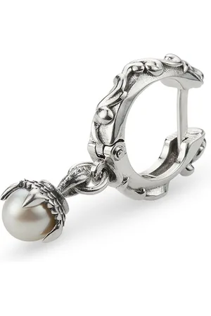EMANUELE BICOCCHI Pearl-pendant hoop earring