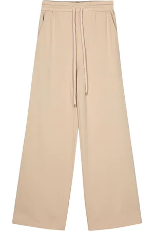 Twin-Set Logo-embroidered wide-leg track pants