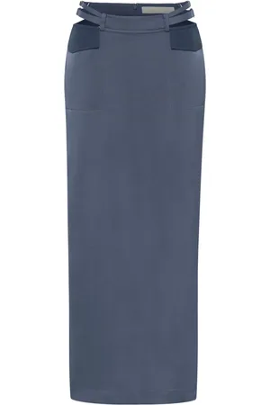 DION LEE Column maxi skirt