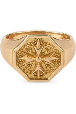 EMANUELE BICOCCHI Logo-crest signet ring