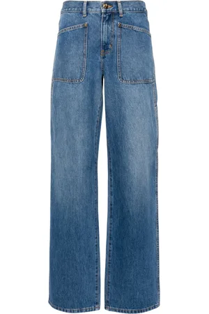 Tory Burch Mid-rise wide-leg jeans