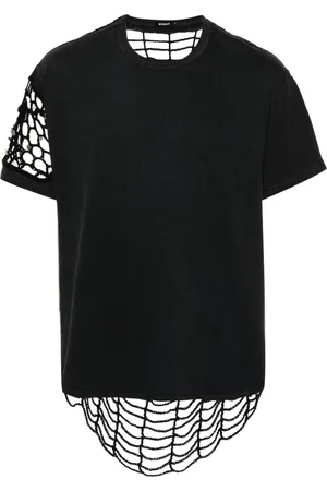 MISBHV Crochet-panelling T-shirt