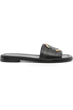Moncler Bell leather slides