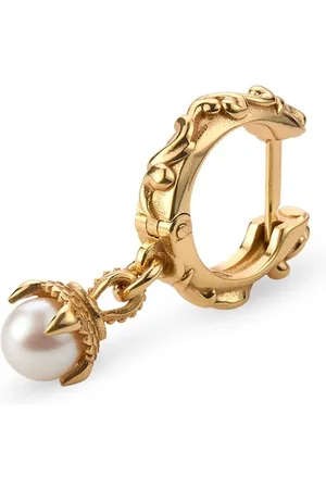 EMANUELE BICOCCHI Pearl-pendant single hoop earring