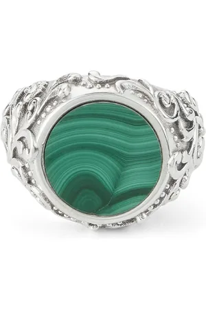 EMANUELE BICOCCHI Arabesque malachite ring