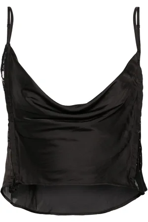 Y / PROJECT Sheer-lace draped top