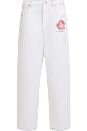 Marni Appliquéd tapered jeans