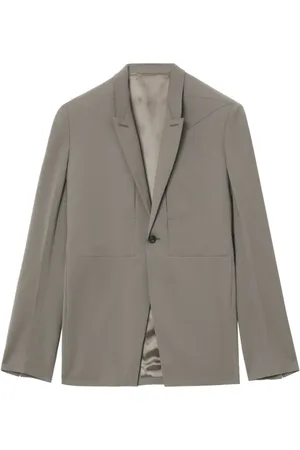 Rick Owens Single-breasted virgin wool blazer