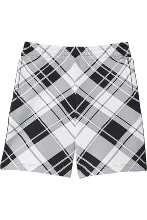 Burberry Mid-rise check-print shorts