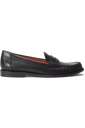 Ralph Lauren Penny-slot leather loafers