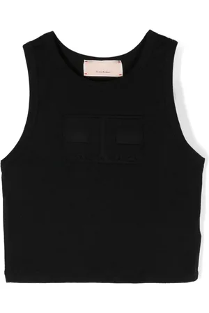 Elisabetta Franchi Logo-embossed jersey tank top