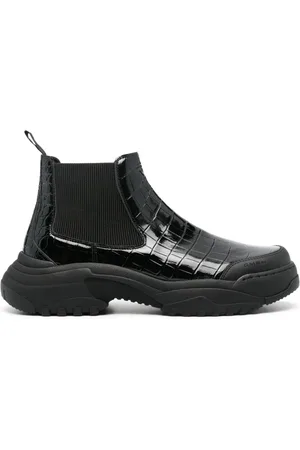 Kennel & Schmenger Crocodile-effect chelsea boots