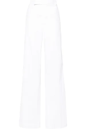 Thom Browne Pressed-crease cotton trousers