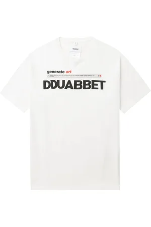 DOUBLET Text-print cotton T-shirt