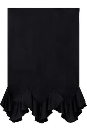 Stella McCartney Ruffled satin midi skirt
