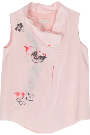 SHIATZY CHEN Floral-print silk vest
