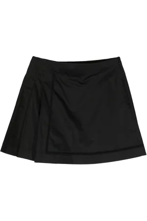 SHIATZY CHEN Pleated cotton miniskirt