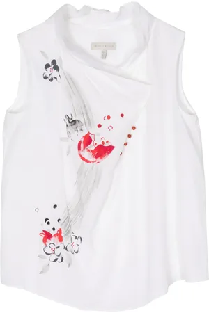 SHIATZY CHEN Floral-print silk vest
