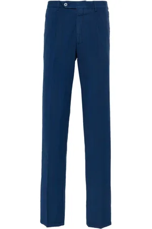 ROTA Seersucker slim-cut trousers