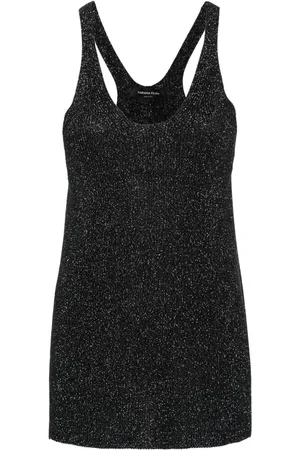 Fabiana Filippi Metallic-threading knitted top