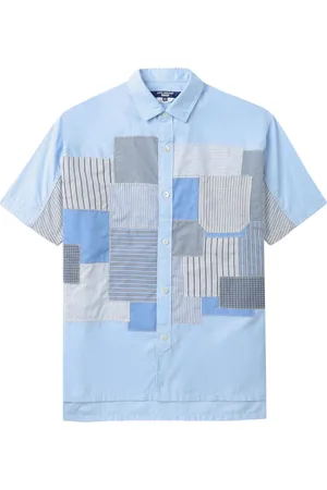 JUNYA WATANABE Striped patchwork cotton shirt