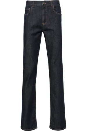 CANALI Slim-cut denim pants