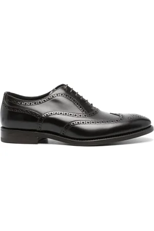HENDERSON BARACCO Perforated-detail leather oxford shoes