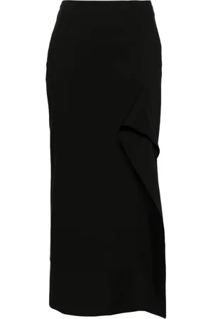 V:PM ATELIER Satine pencil midi skirt