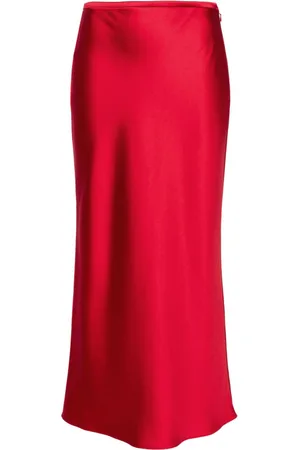 V:PM ATELIER Dramatic midi satin skirt