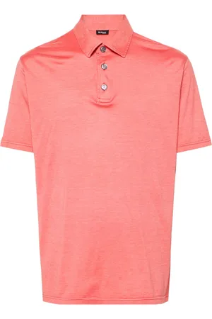Kiton Mélange jersey polo shirt