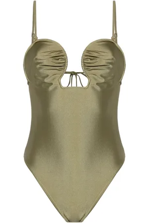 Cult Gaia Celia wired-neckline swimsuit