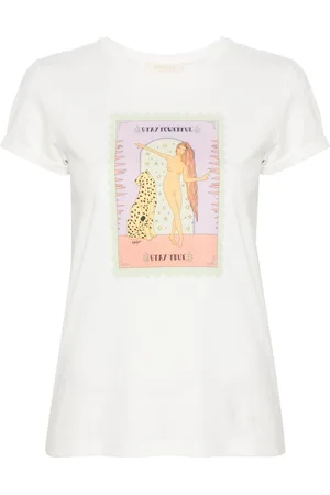 Twin-Set Logo-embroidered cotton T-shirt