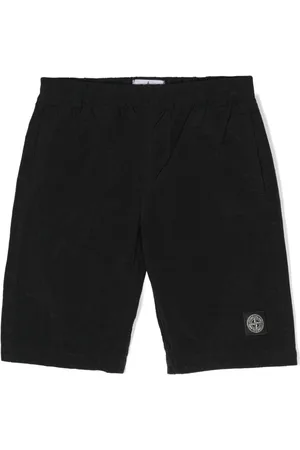 Stone Island Compass-appliqué shell swim shorts