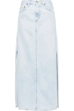 AGOLDE Astrid denim maxi skirt