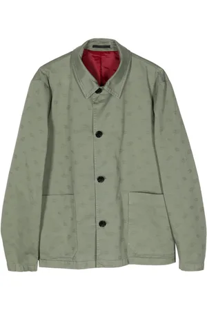 Paul Smith Patterned-jacquard cotton shirt jacket