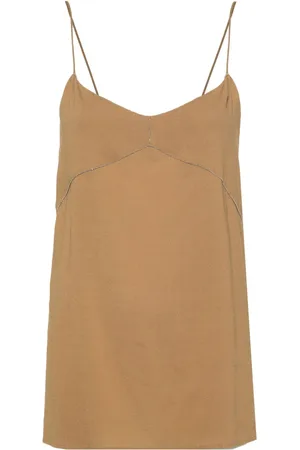 Fabiana Filippi Bead-detail crepe top