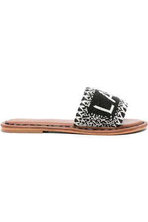 De Siena shoes Bead-embellished leather sandals