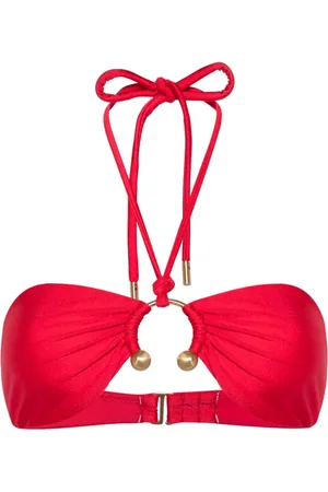 Cult Gaia Brenner ring-embellished bikini top