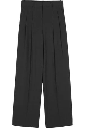 THEORY Pleat-detail wide-leg trousers