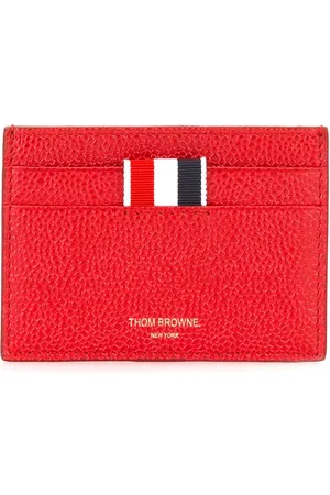 Thom Browne Pebbled-leather card holder