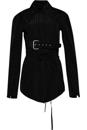 Alexander Wang Belted pinstripe shirt