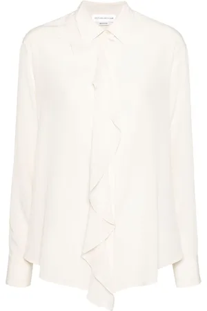 Victoria Beckham Ruffle-detail silk blouse