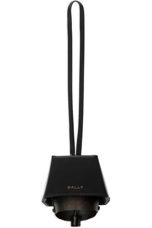 Bally Belle logo-engraved leather-covered ringer charm