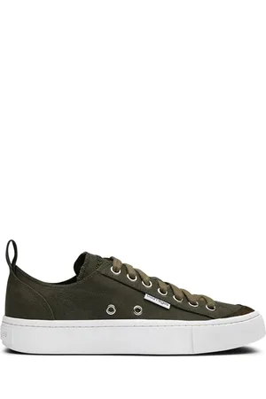 Courrèges Logo-embroidered canvas sneakers
