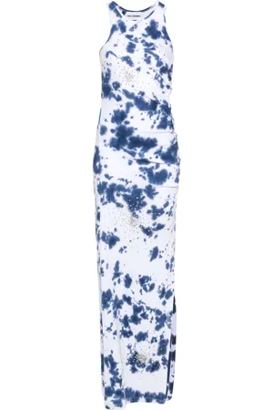 Des Phemmes Crystal-embellished tie-dye dress