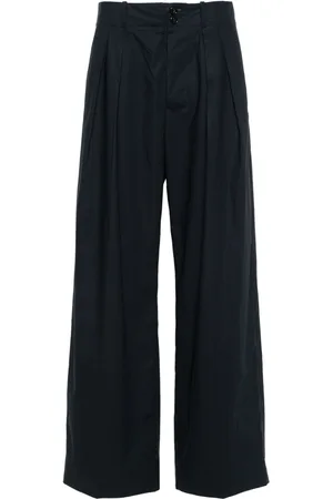 Plan C Pleated wide-leg trousers