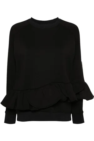 Ioana Ciolacu Liquorice peplum sweatshirt